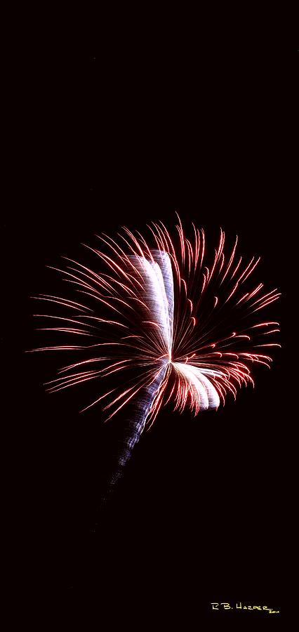 Warp Speed - Fireworks at St Albans Bay Photograph by R B Harper