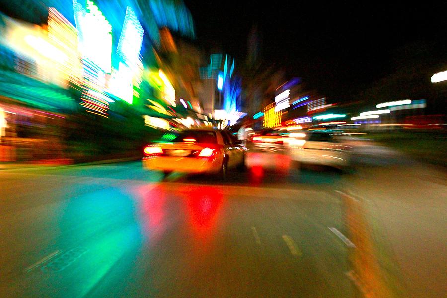 Miami Photograph - Warp Taxi by Gary Dunkel