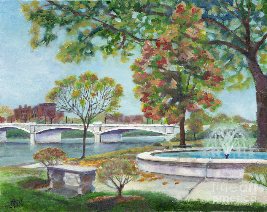 Warren Bridge Painting by Judith Whittaker