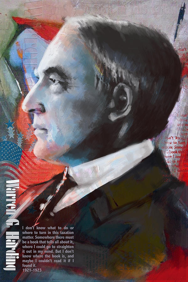 Warren G. Harding Painting by Corporate Art Task Force