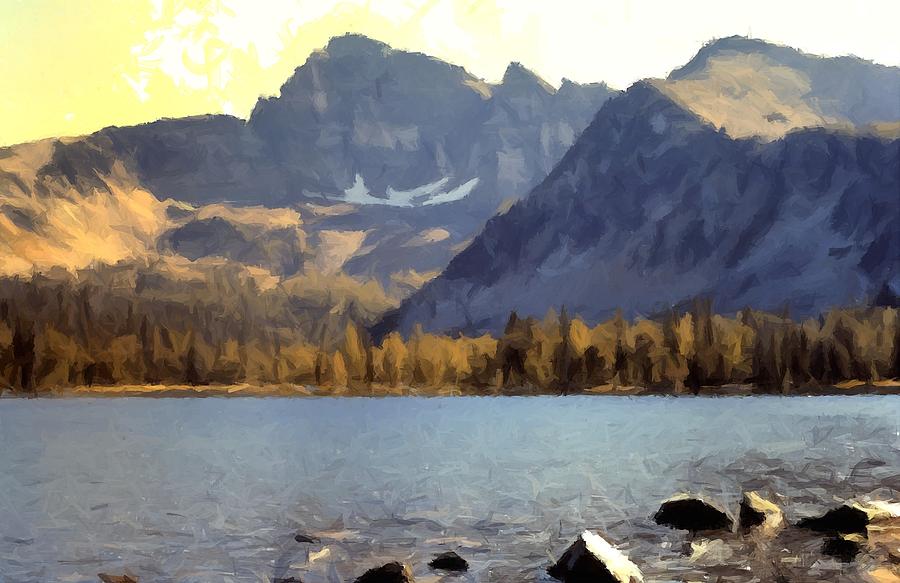 Warren Lake Pintler Wilderness Painting by Kevin Heaney