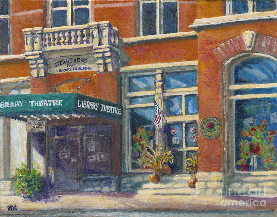 Warren Library Theatre Painting by Judith Whittaker