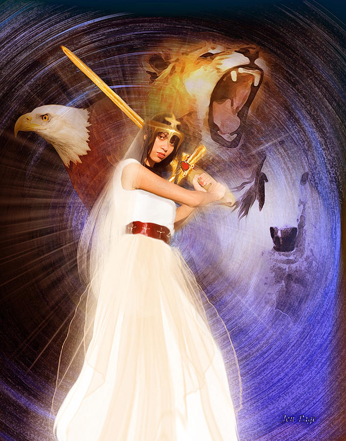 Warrior Bride Digital Art by Jennifer Page