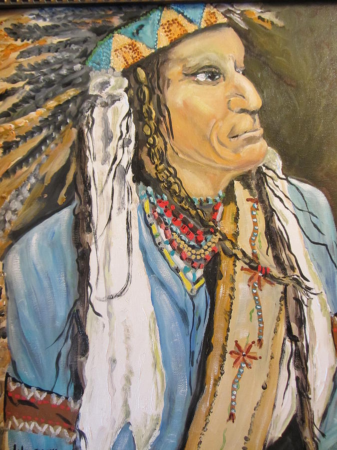 Warrior Cheif Painting by Dody Rogers
