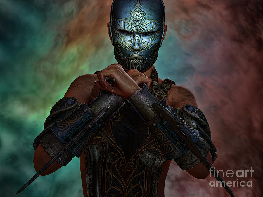 Fantasy Digital Art - Warrior Spirit by Alexander Butler