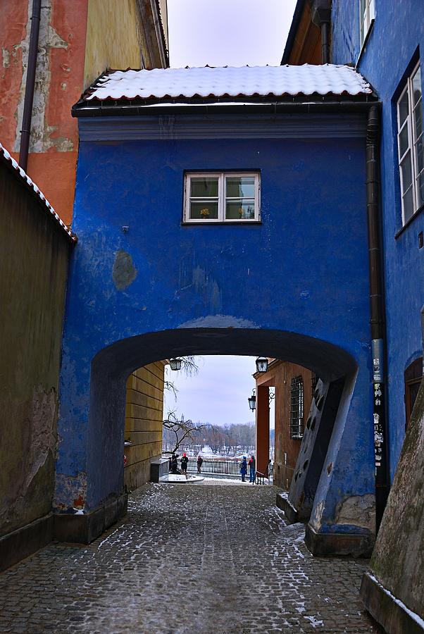 Architecture Photograph - Warsaw The Blue Arch by Steven Richman