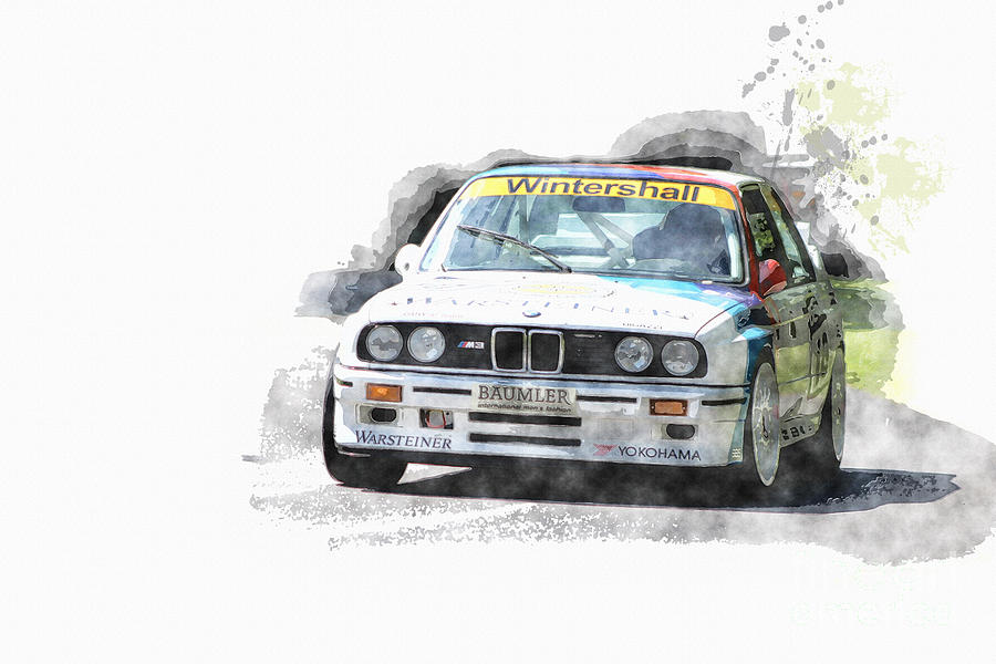 Warsteiner BMW M3 Digital Art by Roger Lighterness