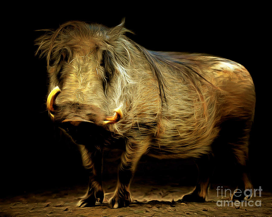 Warthog 20150210brun Photograph by Wingsdomain Art and Photography