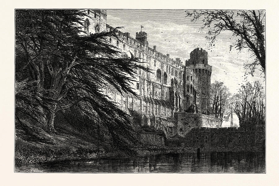 Castle Drawing - Warwick Castle, From The West, Uk, Britain by English School