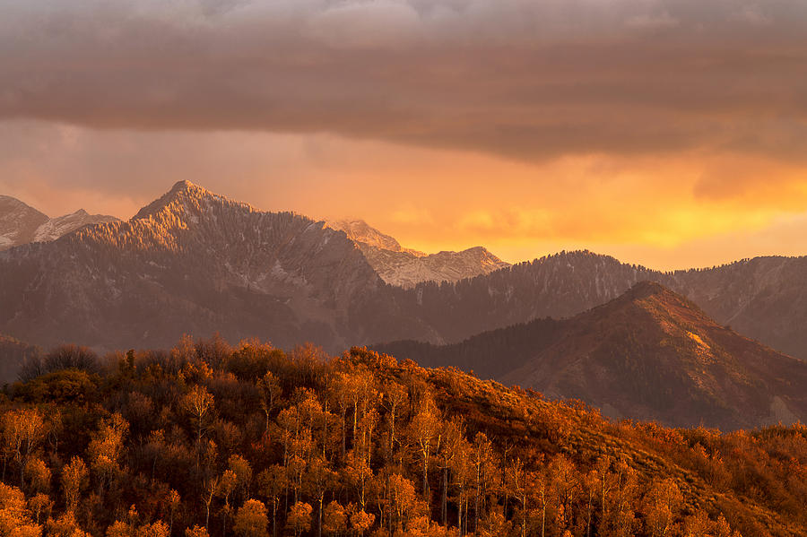Wasatch Sunset Photograph by Dustin LeFevre