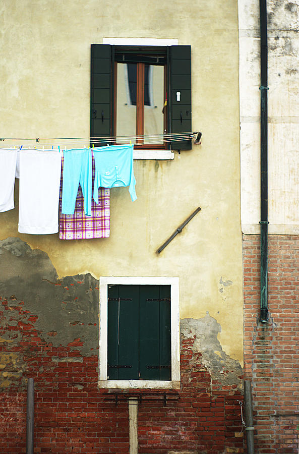 Wash Day In Venice Photograph by Suzanne Powers