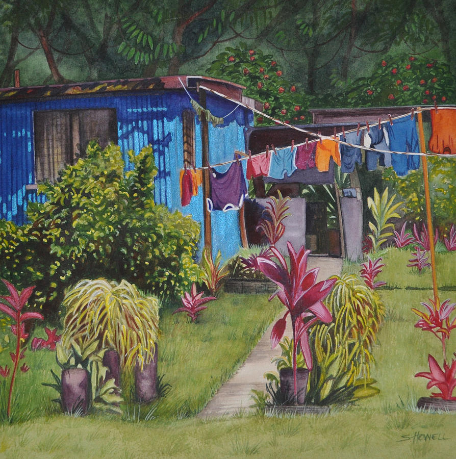 Wash Day Painting by Sandi Howell