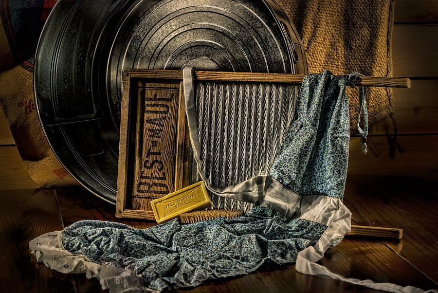 Washboard and Tub Photograph by Leah McDaniel