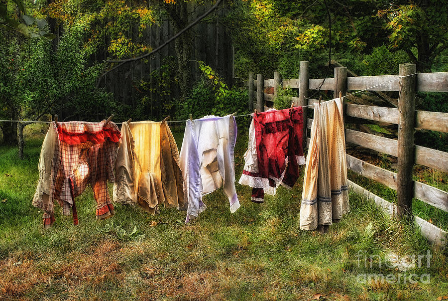 Washday Photograph by Clare VanderVeen