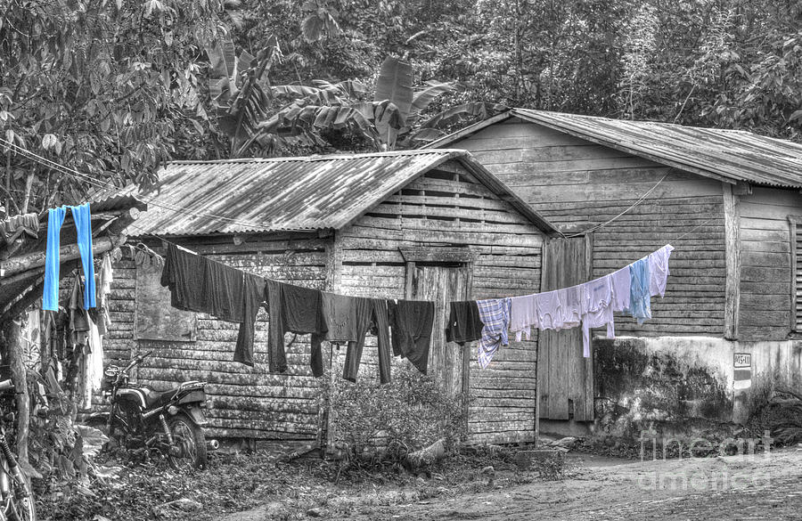 Washday in Samana Photograph by David Birchall