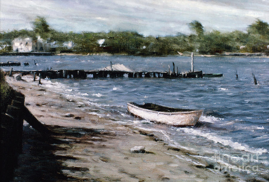 Boat Painting - Washed Ashore by Richard Hauser