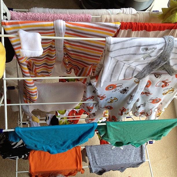 Baby Photograph - #washing From Newborn To 12m Drying Up by De Romaine