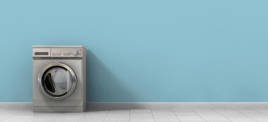 Device Digital Art - Washing Machine Empty Single by Allan Swart