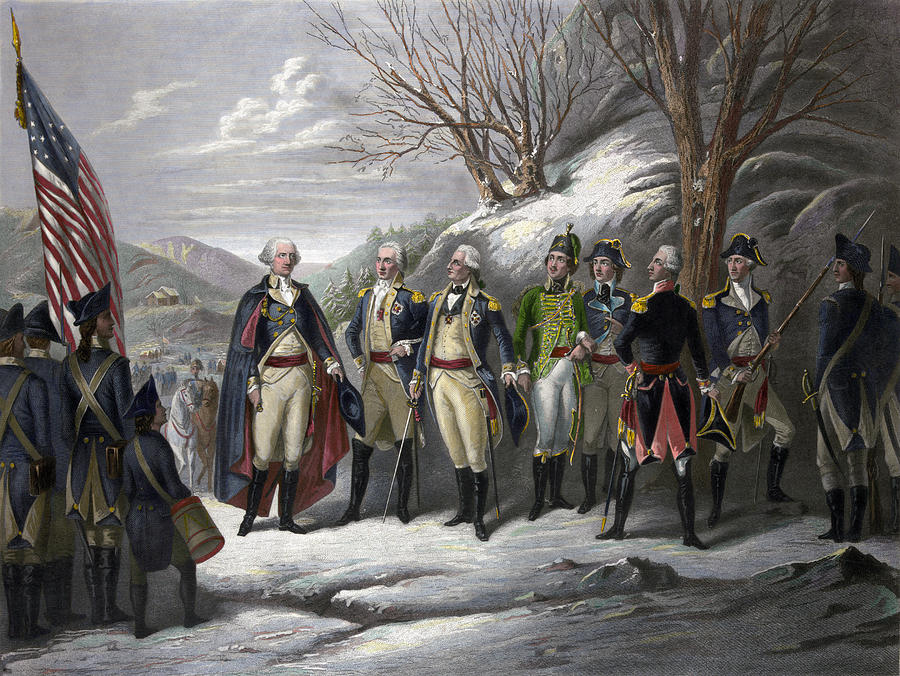 Lafayette Photograph - Washington & Generals by Granger