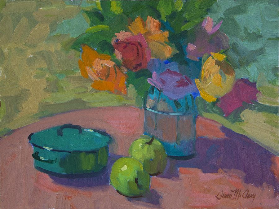 Washington Apples Painting by Diane McClary