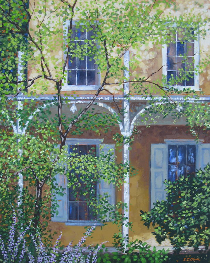 Yellow Springs Painting - Washington Building Yellow Springs by Elisabeth Olver