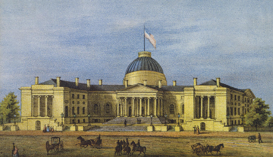Washington City Hall Circa 1866 Drawing