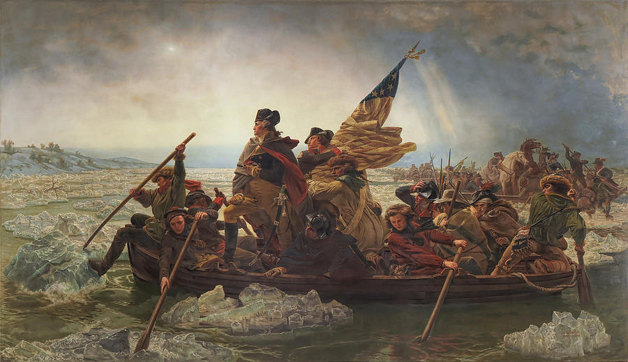 Washington Crossing The Delaware Painting by DC Photographer