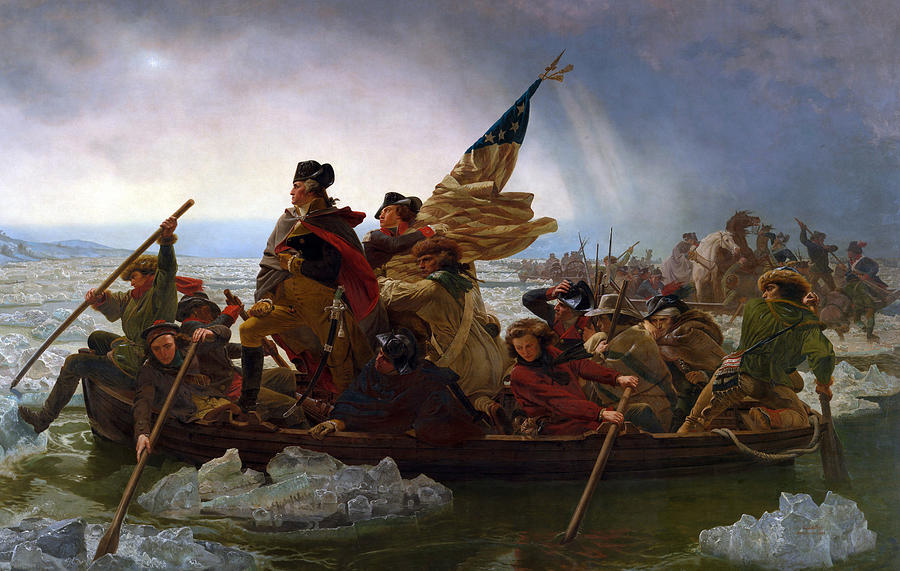 Emanuel Gottlieb Leutze Painting - Washington Crossing the Delaware by Emanuel Gottlieb Leutze