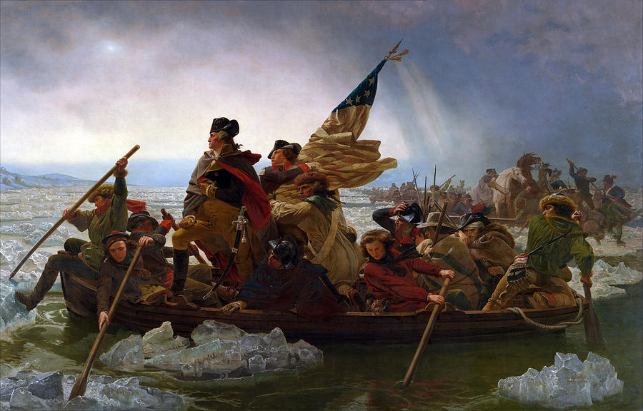 Washington Crossing the Deleware Painting by Emanuel Leutze