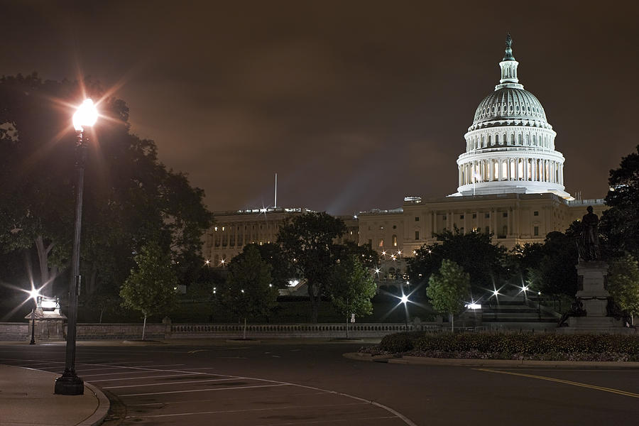 Washington DC at Night -2 Photograph by Paul Riedinger