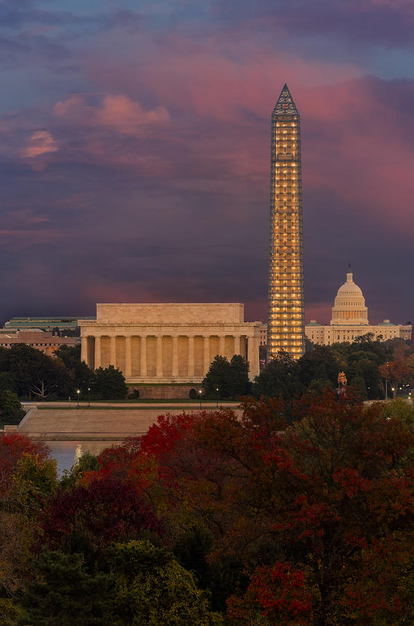 Washington DC Iconic Landmarks Photograph by Susan Candelario