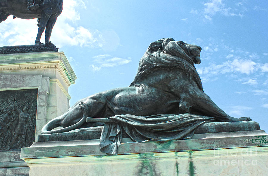 Washington DC Lion Statue Photograph by Gregory Dyer Fine Art America