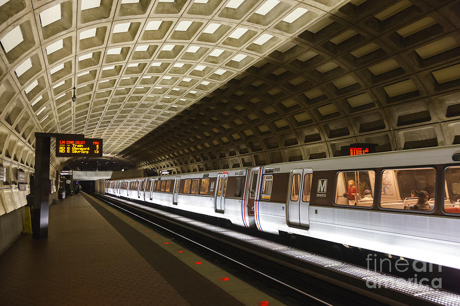 Washington DC Metro Station III Photograph by Clarence Holmes