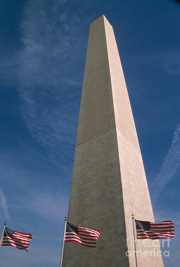 Washington Dc Washington Monument  Photograph by American School
