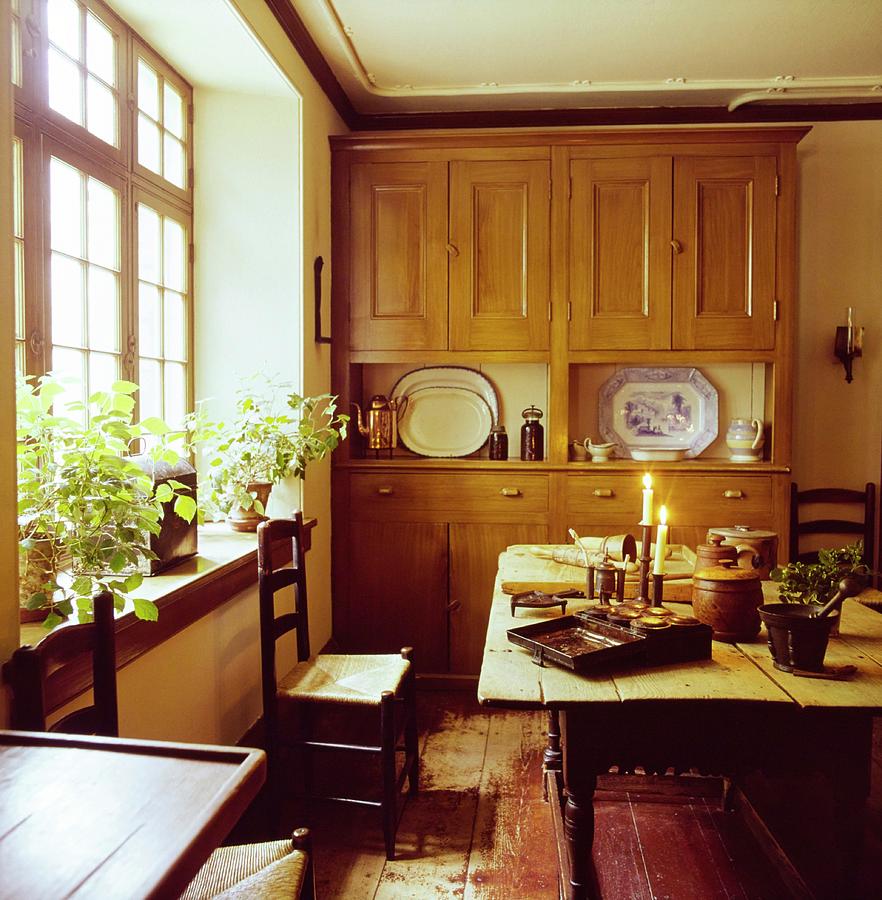 Washington Irvings Kitchen Photograph by Horst P. Horst