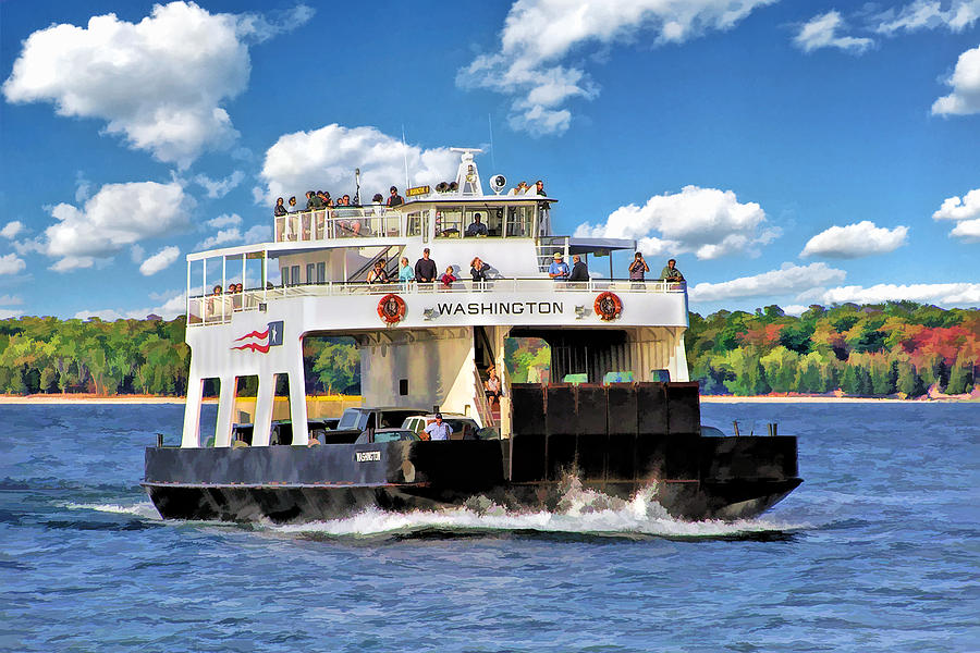 Door County Painting - Washington Island Ferry by Christopher Arndt