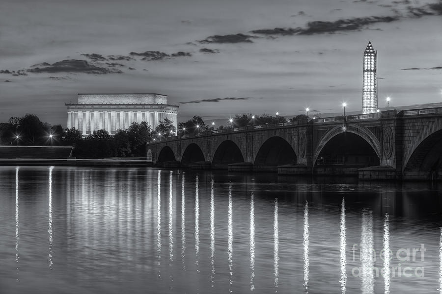 Washington Landmarks at Dawn II Photograph by Clarence Holmes