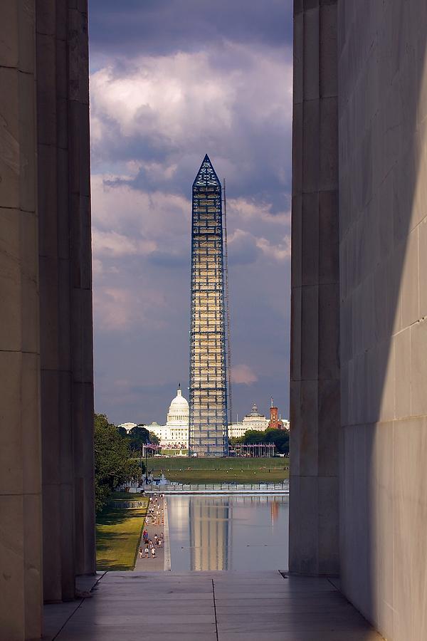 Washington Monument and Capitol 2 Photograph by Stuart Litoff
