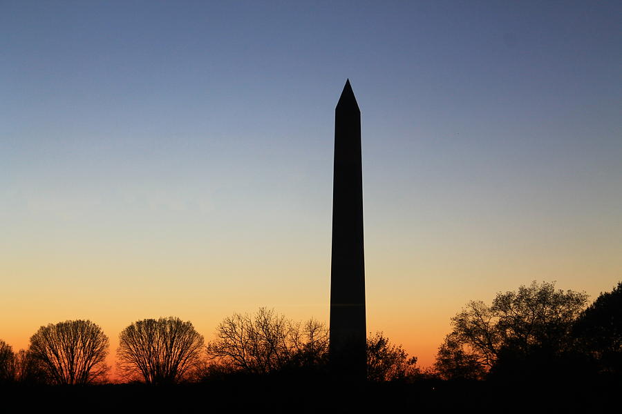 Washington Monument at Sunset Photograph by Catie Canetti