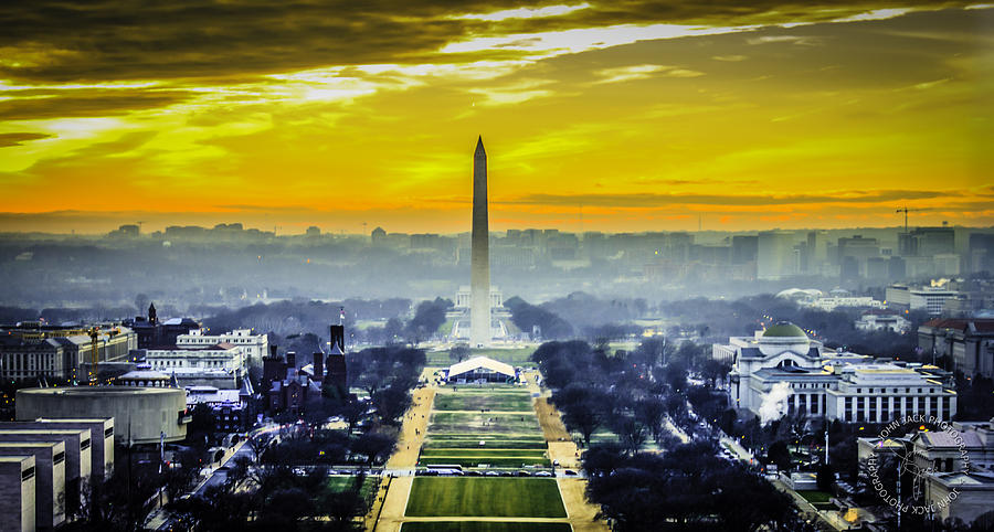 Sunset Photograph - Washington Monument at Sunset by John Jack