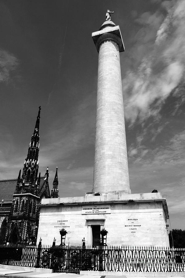 Washington Monument Baltimore Photograph by James Brunker