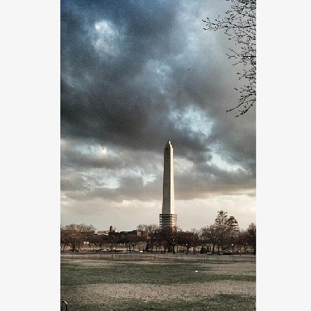 Washington Monument From The White Photograph by Reid Nelson