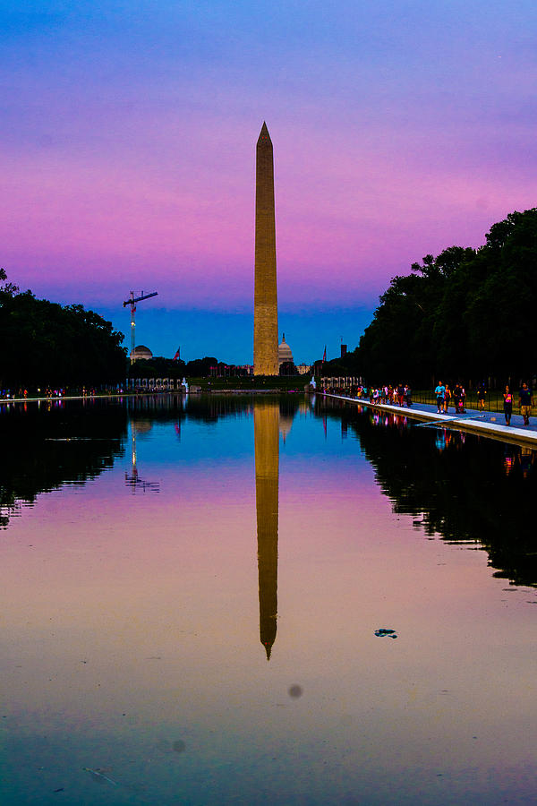 Washington Monument Photograph - Washington Monument Sunset by Kathy Liebrum Bailey