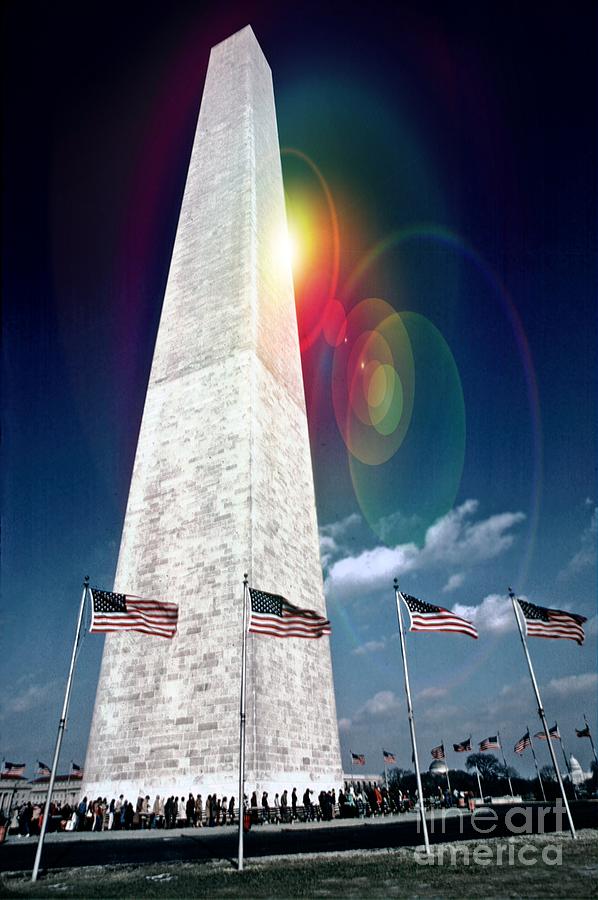 Washington Monument Ver - 2 Photograph by Larry Mulvehill