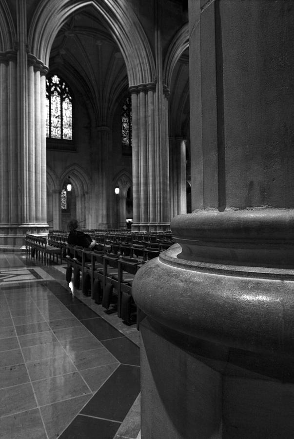 Washington National Cathedral - solitude Photograph by Harold E McCray