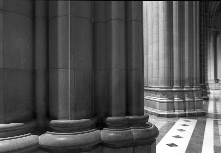 Washington National Cathedral Photograph - Washington National Cathedral - Columns VII by Harold E McCray
