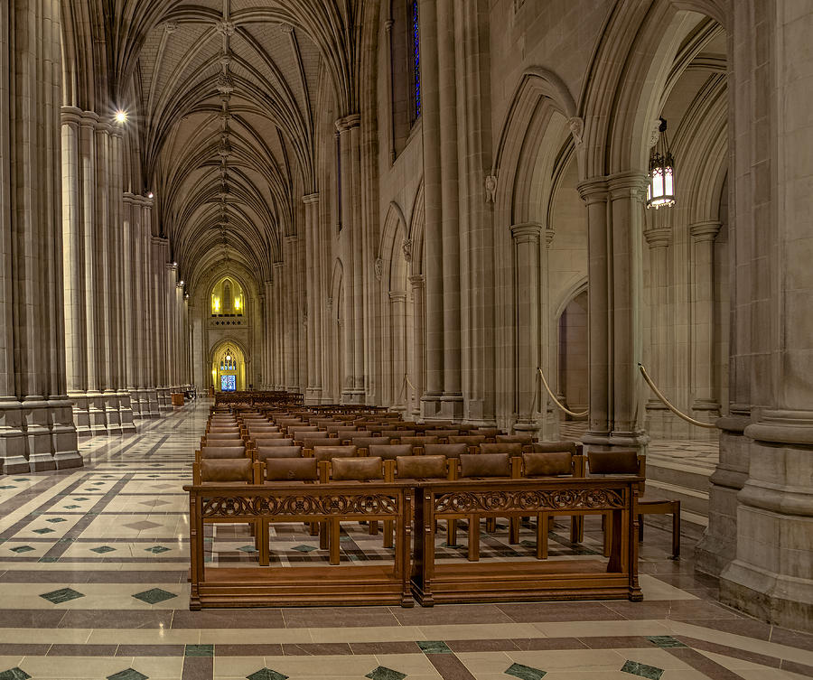 Washington National Cathedral Nave Photograph by Susan Candelario