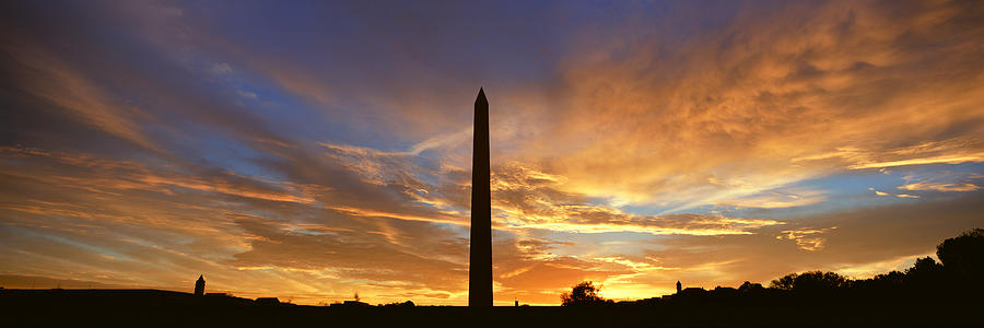 Inspirational Photograph - Washington National Monument At Sunrise by Panoramic Images