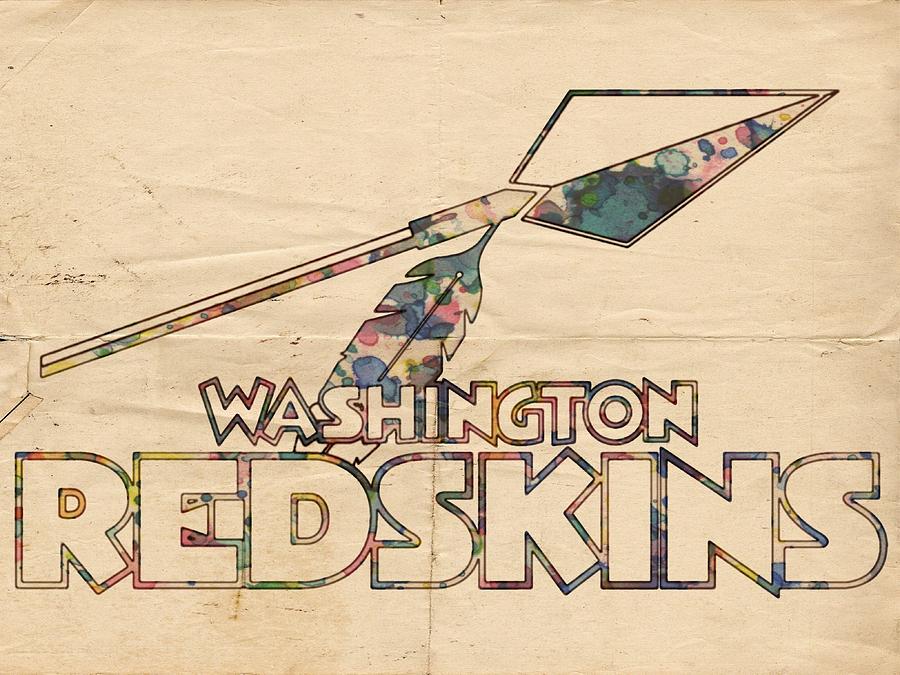 Washington Redskins Vintage Logo Painting by Florian Rodarte
