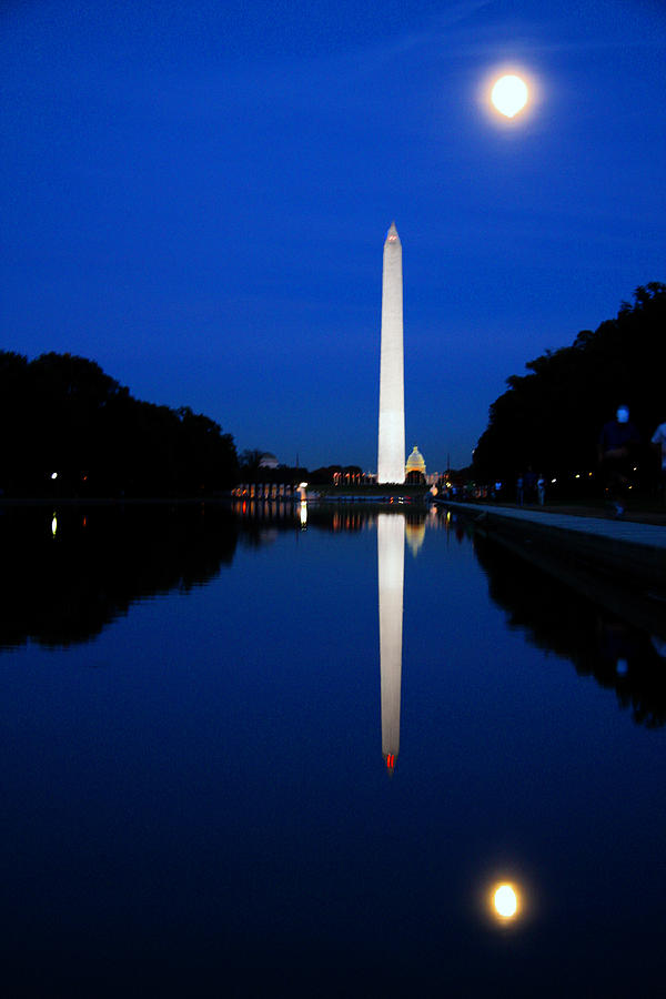 Washington Reflection Photograph by Mitch Cat